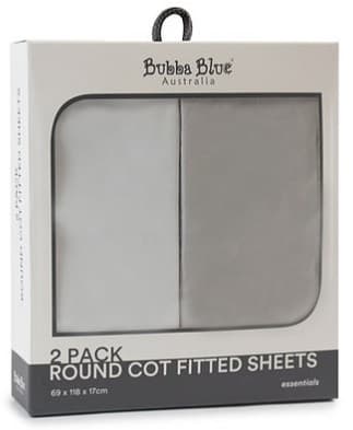 bubba blue fitted cot sheet