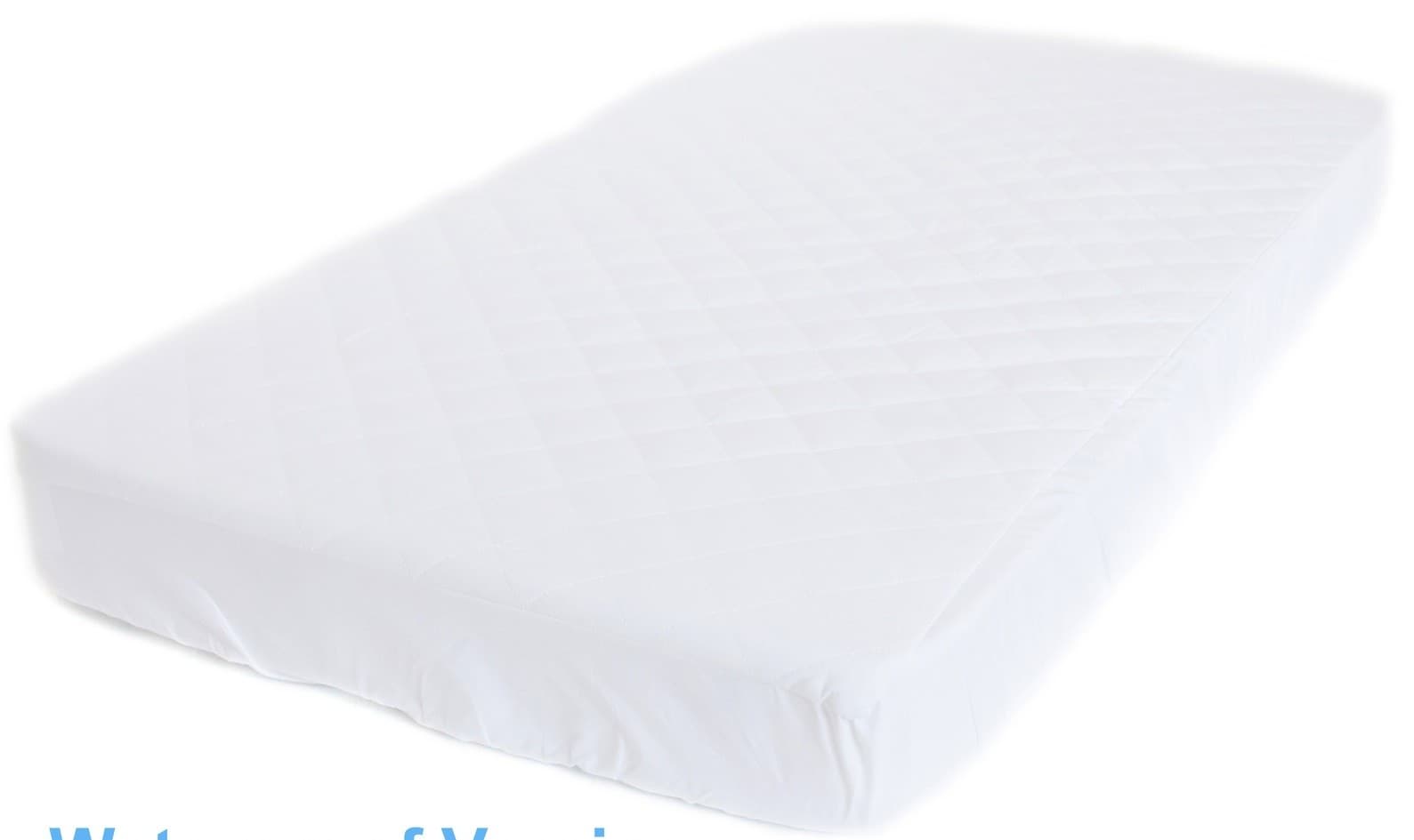 white company cot mattress protector