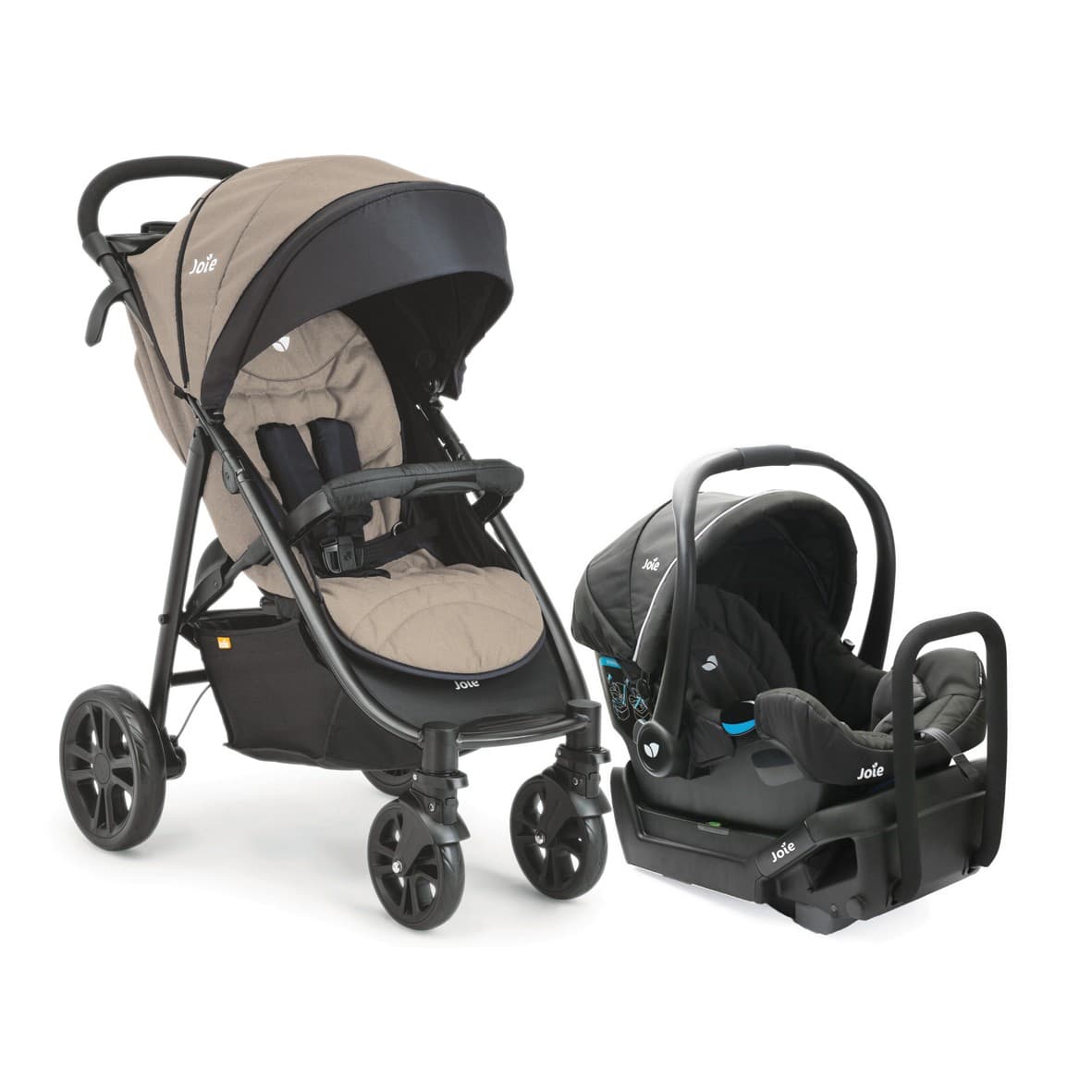 Joie Litetrax 4 Travel System Stroller and Gemm Capsule with Base ...