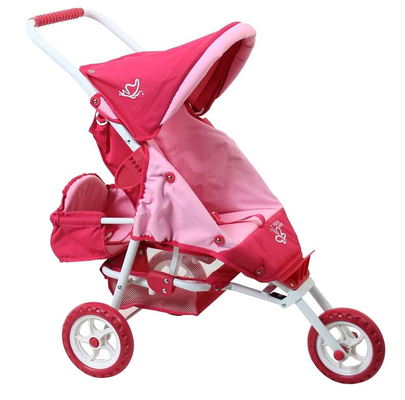 pink toddler stroller